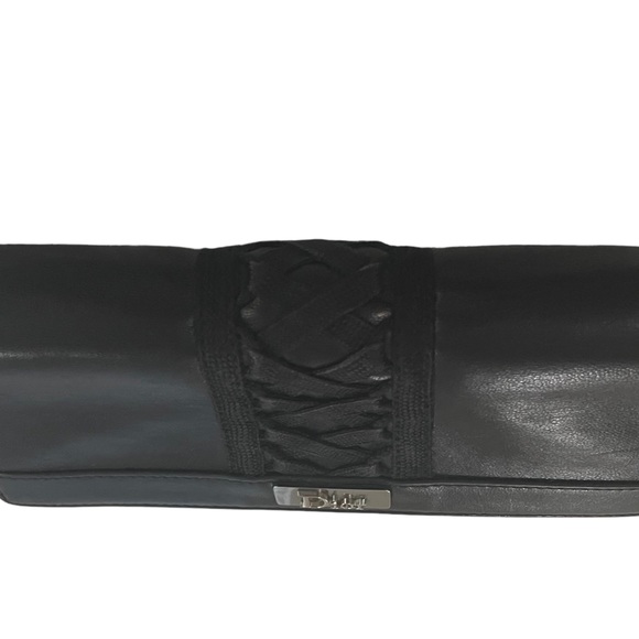 Christian Dior black calf leather and corset style wallet! Do not miss this! - Picture 3 of 15